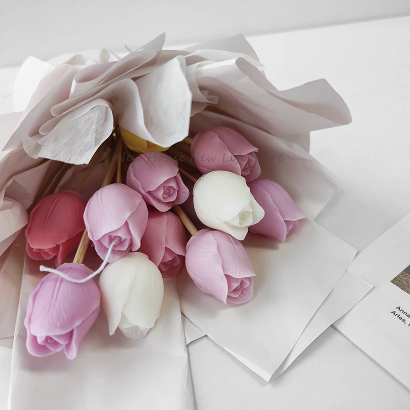 Soap Making Recipes - Moule à bougie tulipe 3D, fait