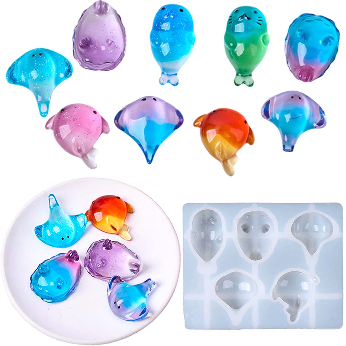 Soap Making Kits - Moule en silicone 3D Kawaii Raie