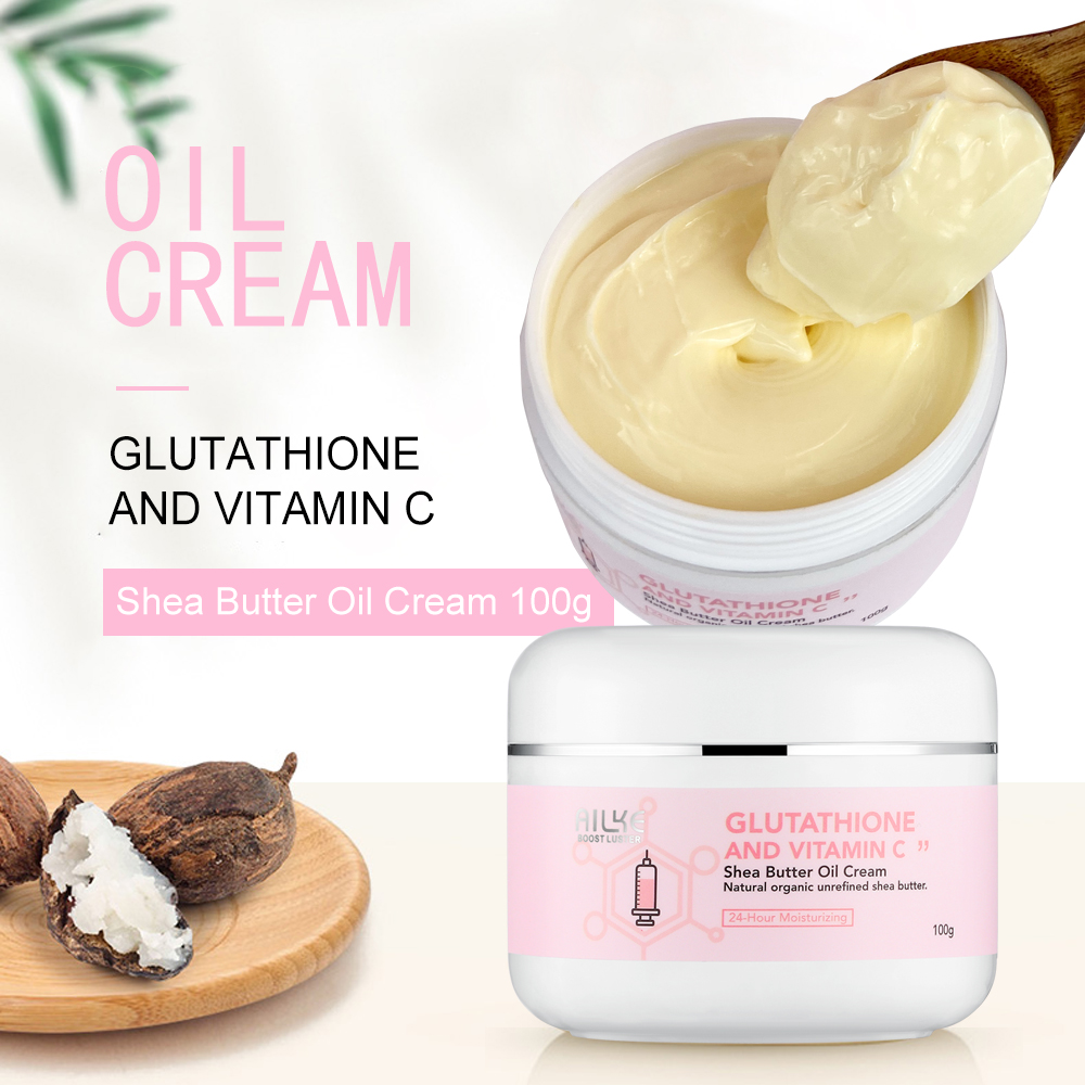 Shea Butter Raw - Crème éclaircissante et blanchissante AILKE, pour