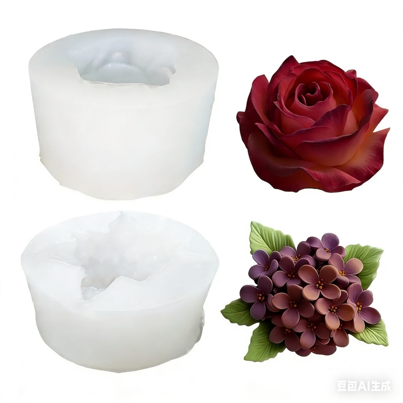 Soap Making Recipes - 2 morceaux de moules en silicone