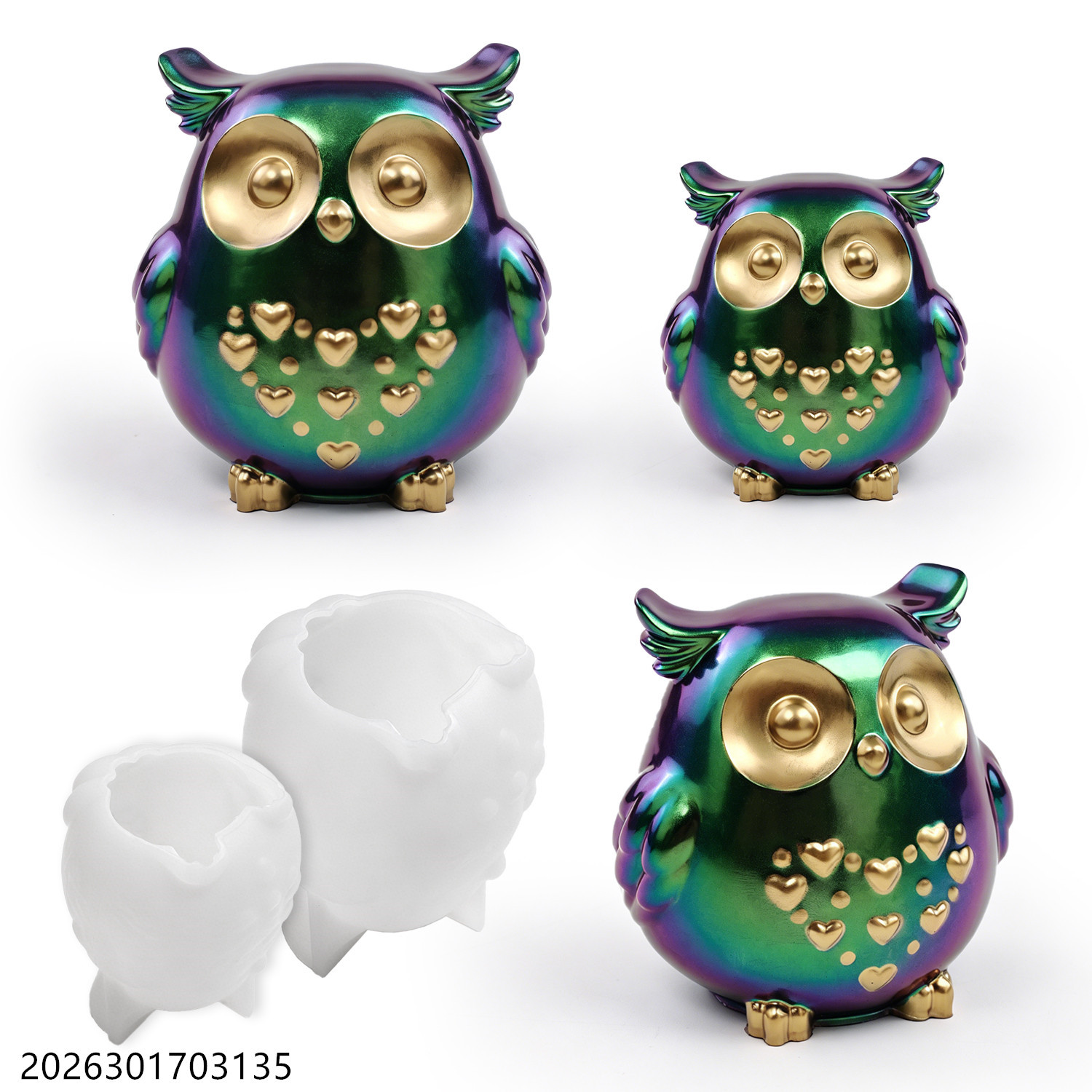 Moule en silicone Hibou 3D en  - Soap Making Kits avis et prix